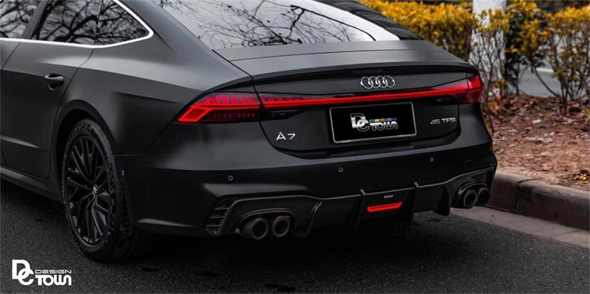 奧迪A7全車納爾TM消光隱形車衣，質感更高級