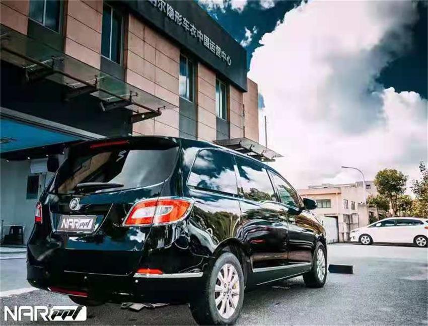 別克GL8施工亮黑納爾PPF，氣場更強大